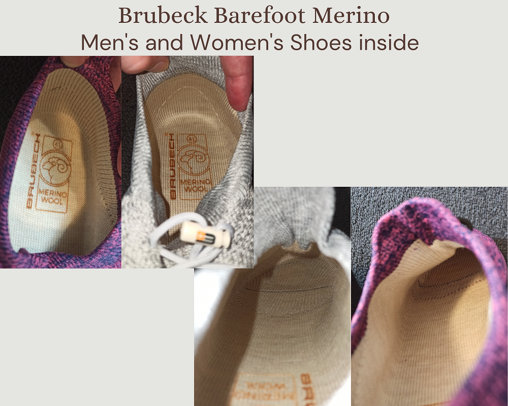 Brubeck barefoot cipőteszt férfi női belső kötés varrás